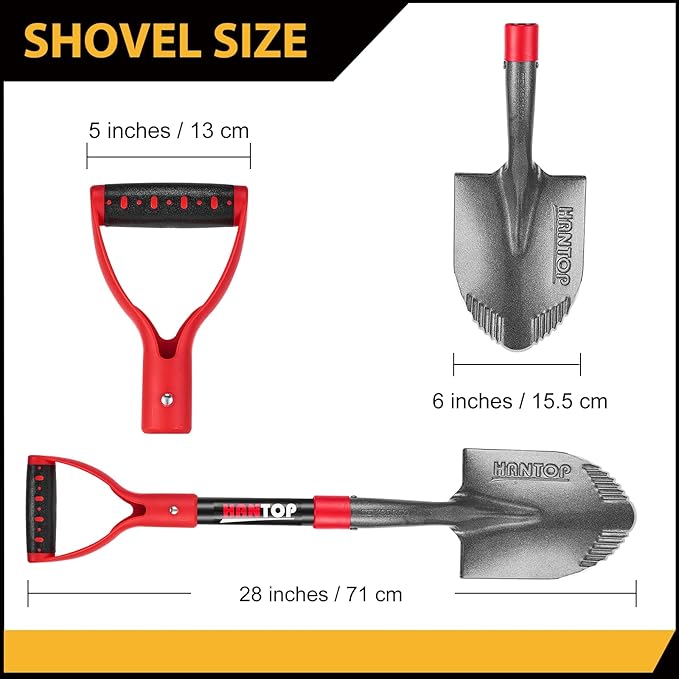 Mini Shovel Garden Shovel Small Shovel for Digging Camping Shovel Kids Shovel Survival Shovel Car Shovel, 28 inches