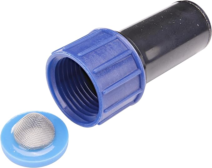 Raindrip 327G00UB Compression Swivel Adaptor with Washer, Connects 5/8 Inch Tubing or Dripline to 3/4 Inch MHT Hose Bibb or Garden Hose, Black