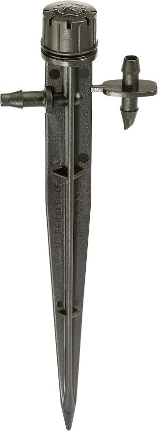 Rain Bird MBH4PKS Drip Irrigation Micro-Bubbler on Stake, 180° Half Circle Pattern, 0 - 3' Spray Distance, 4-Pack