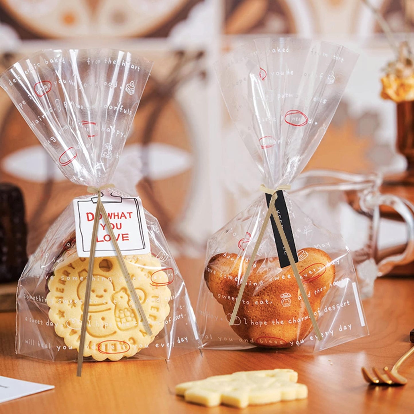 1000 Pcs Twist Ties, Kraft Paper Twist Ties Plant Ties Reusable Bread Ties for Party Cello Candy Coffee Treat Bags Cake Pops (13.8'')