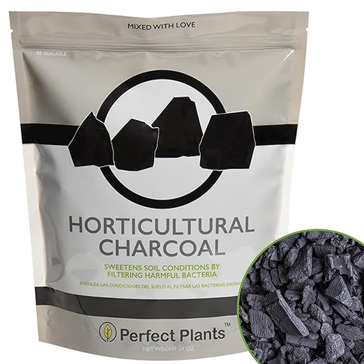 Horticultural Charcoal by Perfect Plants -4qts of Plant Charcoal - Naturally Cleanses, Flushes Toxins and Excess Moisture from Containers and Terrariums