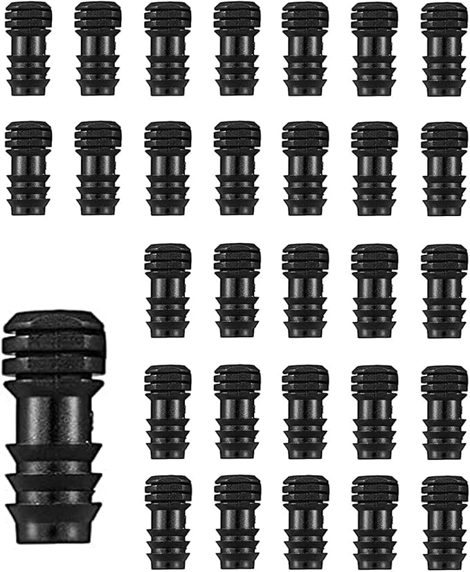 BEADNOVA Drip Irrigation Connectors 30 Pcs 1/2 Inch Barbed Connector Drip Line Plugs End Plugs Irrigation Connectors for 1/2 Inch Drip Tubing Water Tubing Gardening Irrigation Supplies (30pcs)