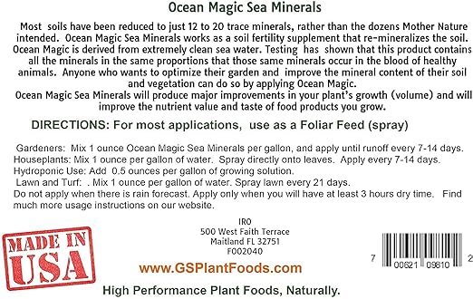 Ocean Magic Sea Minerals, 32 fl. oz.