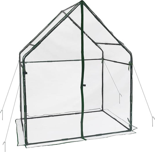 Gardzen Mini Greenhouse Heavy Duty Portable Green House, Clear Tent Small Greenhouse for Indoor Outdoor Plants 36.2”(L) x53.3”(W) x66.1”(H)