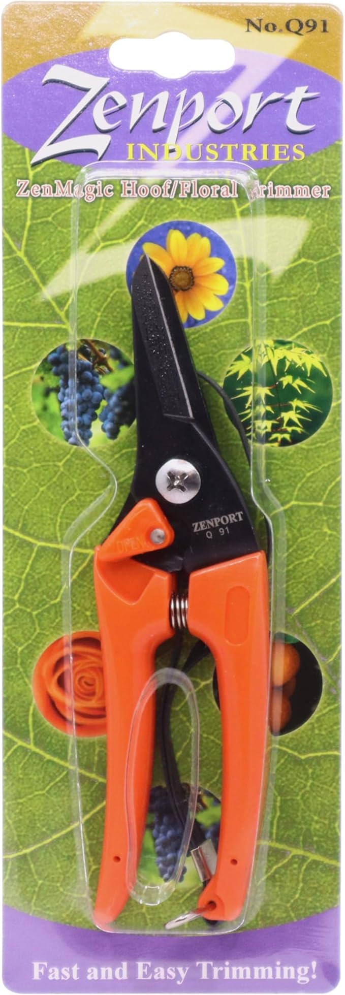 Zenport Q91-3PK of Pruners, Zen-Magic, Ultra Twig and Hoof Trimming Shear, Twin-Blade, 7.5-Inch Long, 3-Pack