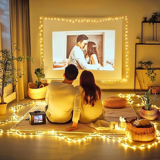 JMEXSUSS 250 LED Warm White Christmas Lights Outdoor Waterproof - 91.5ft Twinkle String Lights Indoor Plug in with 8 Modes for Bedroom Wedding Party Tree Garden Patio Decorations