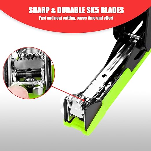 Garden Plant Tying Machine Taper Tool Plant Tape Tool for Grapes, Raspberries, Tomatoes and Vining Vegetables, Comes with 21 Rolls of Tapes and 1 Box of Staple (Green)…