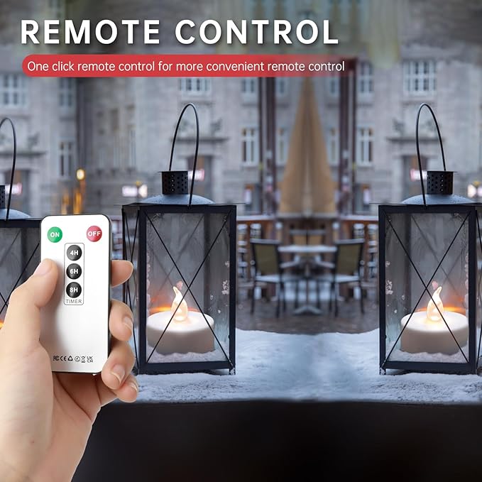 LED Tea Light Remote ControlCandles,50pack Flickering Flameless LED Candle,Long Lasting 400+Hours,Battery Operated with Timer for Home Decoration Seasonal &Festival Celebration WarmYellow