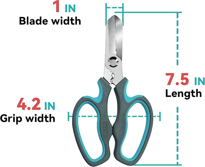 CYRUS Garden Shears Pruner Secateurs Pruning Scissors Flower Sharp Gardening hand tools Florist Bonsai Cutters Rose Snips