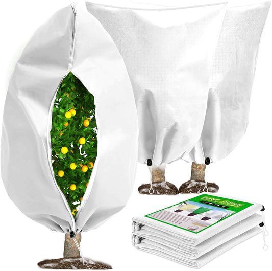 DQS 2 Pack Plant Covers Freeze Protection, 70.8" x82.6" Winter Frost Protection Blankets Frost Cloth,Suitable for Outdoor Winter Frost, Cold Weather, shrubs, Trees, Jackets, and coverings