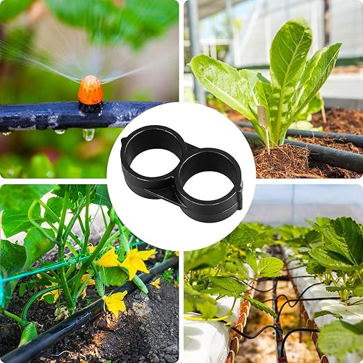 JAYEE 20 Pack Drip Irrigation 1/2" Drip Tubing End Closure Stop End Cap Plugs Fitting Kit 17mm for Garden Greenhouse Patio and Lawn Agricultural Watering Applications