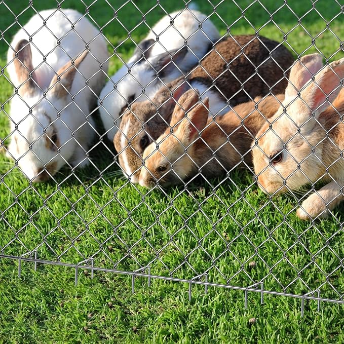 Landscape Staples Galvanized Garden Stakes,6 inch 200 Pack 12 Gauge Heavy Duty Garden Pins for Fences, Lawns, Weed Barriers and Landscape Fabrics, Irrigation Hose,Yard Lawn, Landscape Fabric