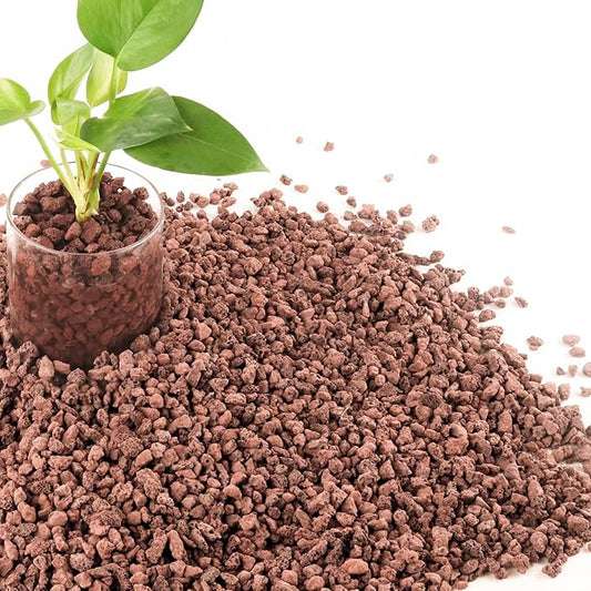 7LB Red Lava Rocks for Plants, Volcanic Rock Horticultural Lava Rock Soil for Landscaping Plants Drainage, Small Lava Rock Gravel for Succulents, Bonsai, Vase Fillers, Terrarium Plants, Top Dressing