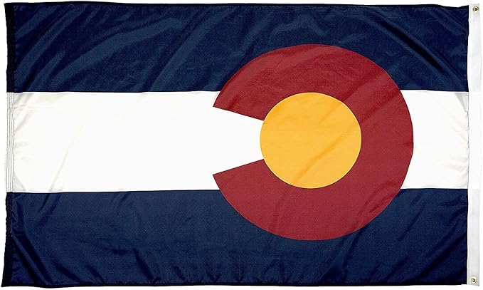FlagSource Colorado Nylon State Flag, Made in the USA, 3x5'