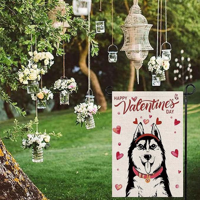 Seasonal Garden Flags Husky Double Sided Flags Set of 11 Holiday Farmhouse Indoor Outdoor Yard Lawn Christmas Gifts Decorations 12.5x18 Inch