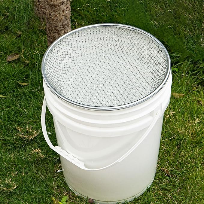 Gardening Sand Soil Compost Sifter, Sieve for Sand Rocks Dirt Compost, for 5 Gallon Bucket (1/4 Inch)