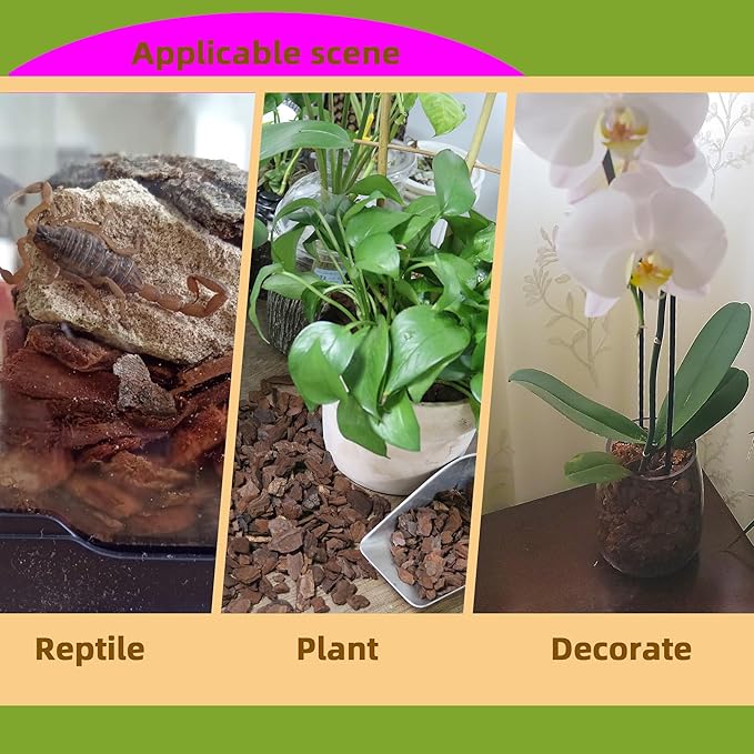 9qt Orchid Bark Horticultural Grade- Ideal for Phalaenopsis, Epiphytic Orchids and Other Plants Potting, Repotting, Root Development Water Retention