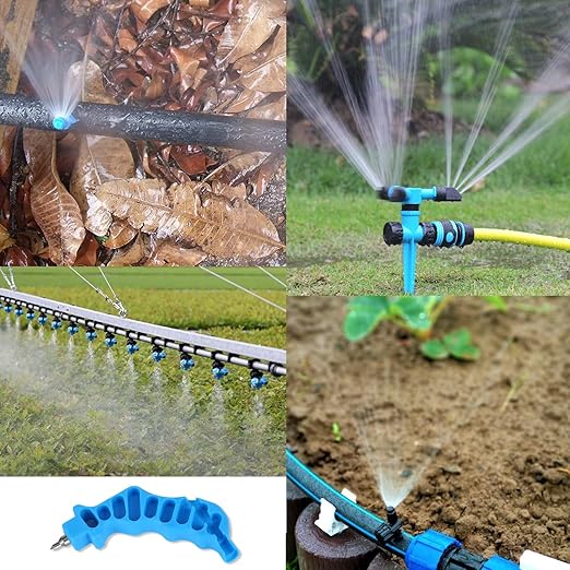 2-in-1 Drip Irrigation Tubing Hole Punch & Fitting Insertion Tool Kit Drip Irrigation Tubing Hole Punch Tool Outdoor Drip Irrigation Pipe Hand Punch for 1/4" Inch PE Tubing Sprinkler Systems