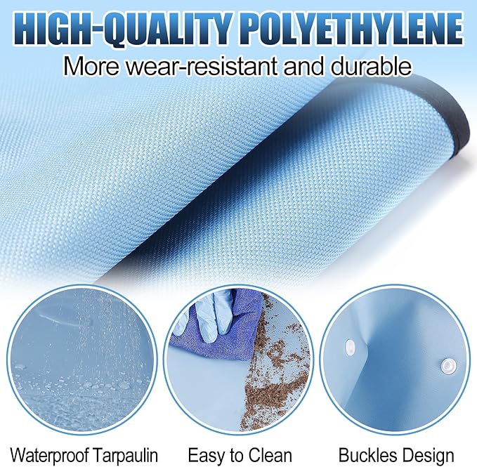 20 pcs Succulent Tool Set - 39.4" Indoor Plant Repotting Mat and 19 Pcs Mini Succulent Hand Tools, Garden Flower Plants Transplanting Supplies for Christmas Holiday Gardening Gifts Outdoor, Blue