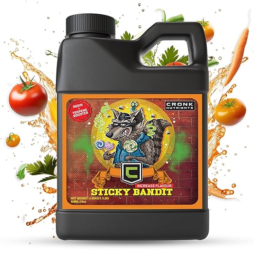 Cronk Nutrients Sticky Bandit Plant Food Carbohydrate – Boost Plants Flavour and Resin Production – Suitable for Soil, Soilless and, Hydroponic – Increase Aroma and Taste, 4L