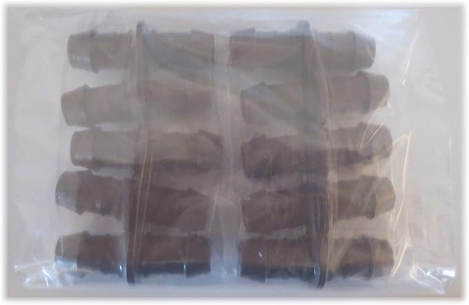 Rain Bird BC50/5PK Drip Irrigation 17mm Barbed Coupling Fitting, 5-Pack x 2