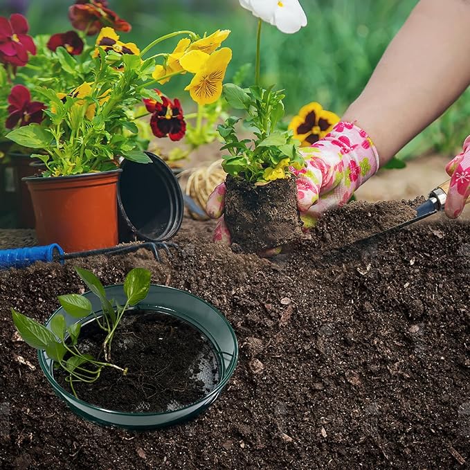 Soil Sifter for Gardening, 12 Inch Green Soil Sifter with 4 Replaceable Fine Screens and Shovel, Sieve for Sand Rocks Dirt Compost