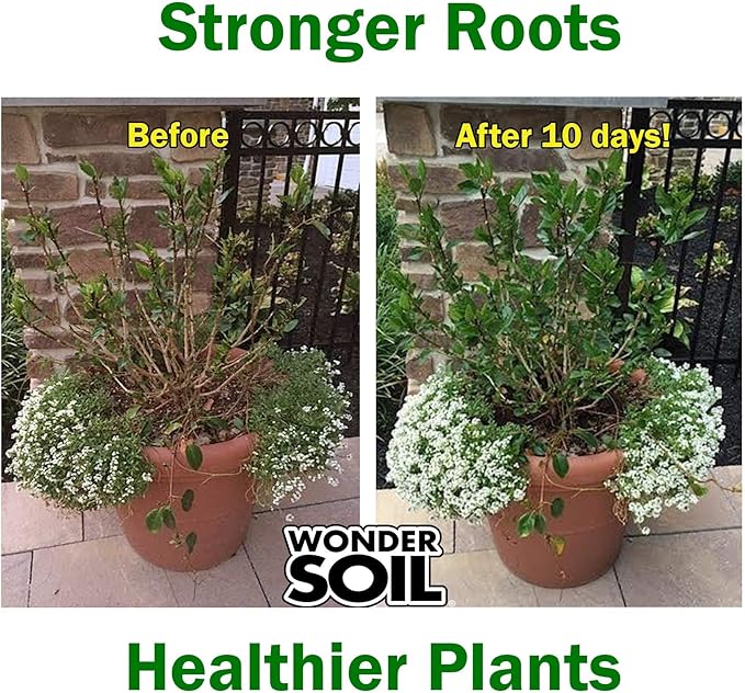 WONDER SOIL | Organic Coco Coir Brick/Block | Ready to Plant Compressed Coco Coir Fully Loaded with Nutrients | 10 LBS Block Expands to 2.5 Cu Ft | Incl Worm Castings & Nutrients