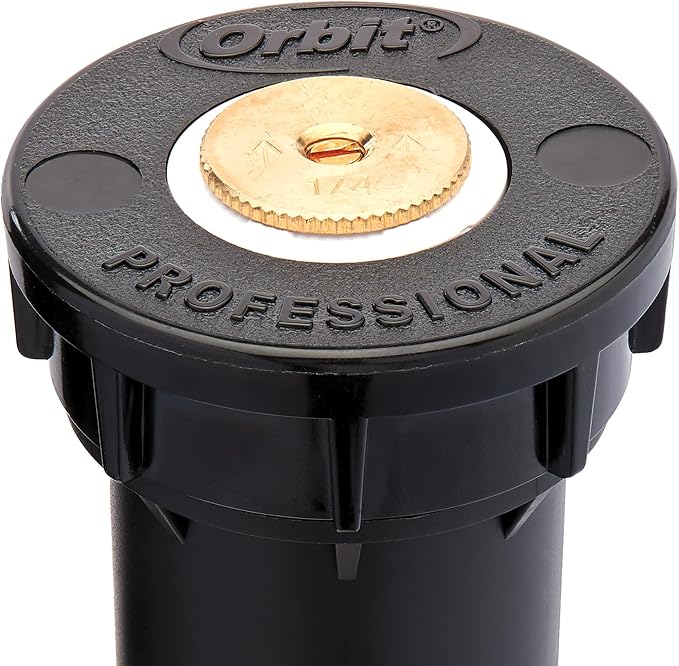 Orbit 54525 Professional Pop-Up Spray Head Sprinkler with Brass Nozzle, 2" Center Spray