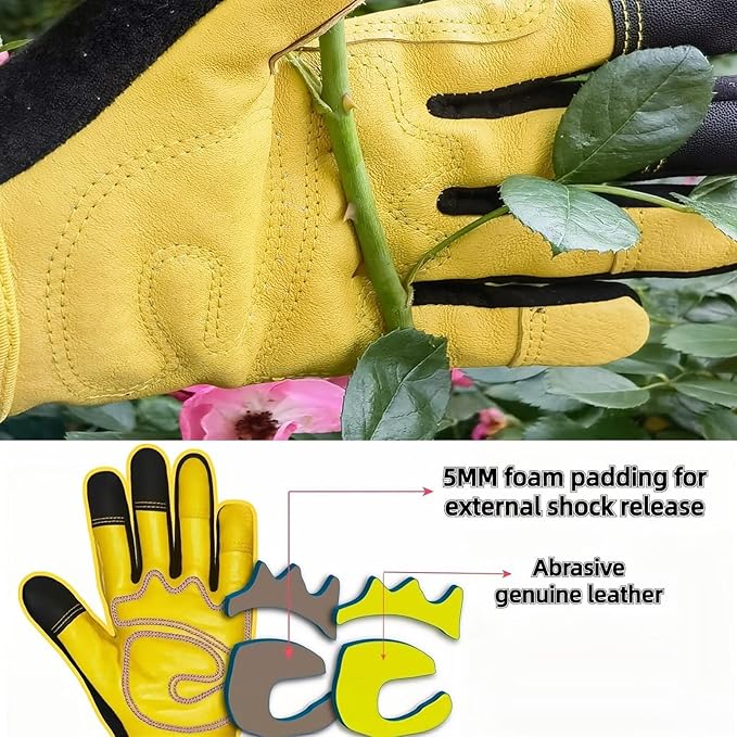 Gardening Gloves for Women and Men, Thorn Proof&Puncture Resistance Garden Gloves,Gauntlet Gloves,Gifts