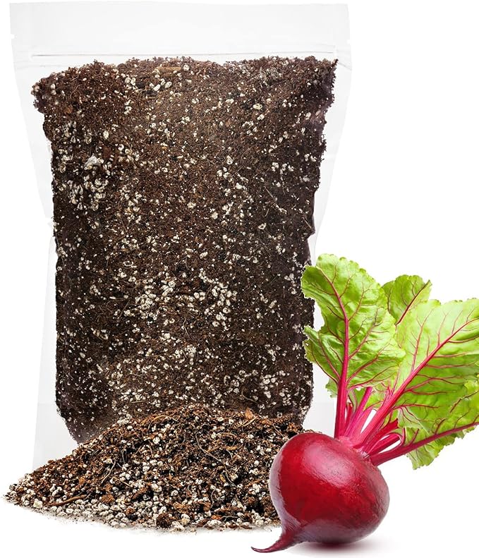 Premium Organic Potting Soil for Beets - (4 Quart Bag)
