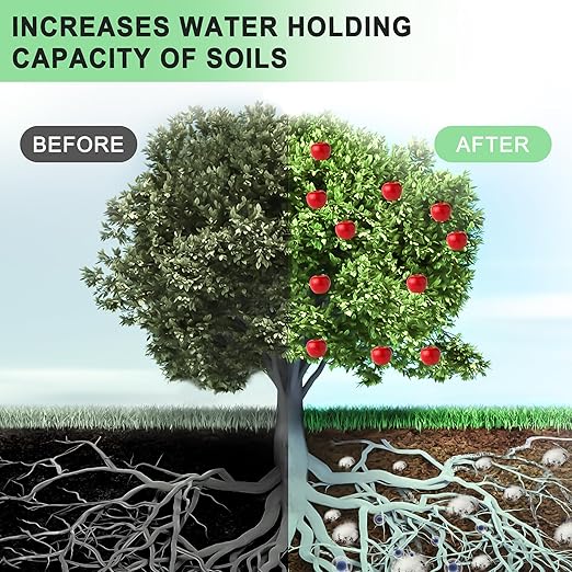 5 LB Water Storing Crystals for Plants Prevents overwatering and Dehydration of Plants Indoor and Garden (80OZ)