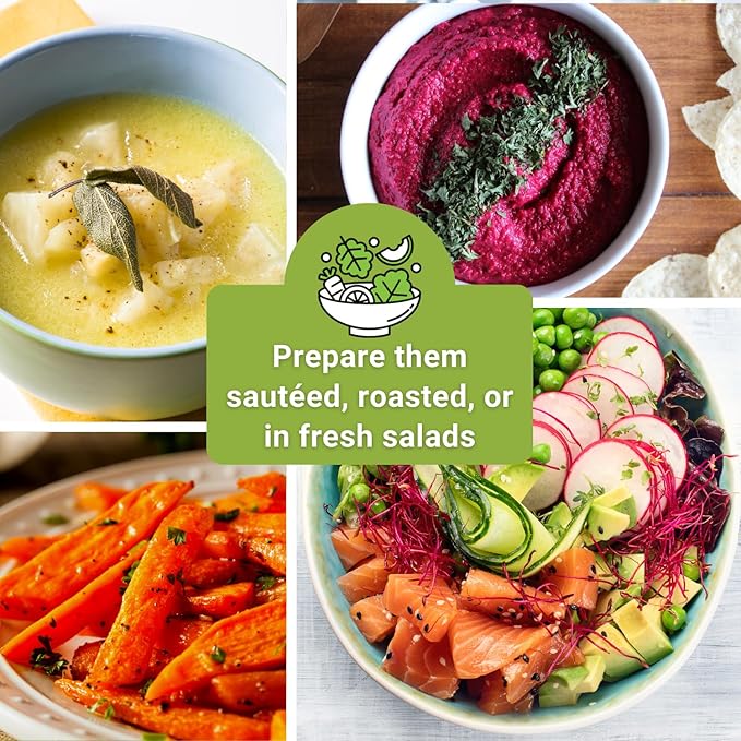 Sow Right Seeds - Root Vegetable Collection for Planting - Individual Packets of Beet, Carrot, Kohlrabi, Radish & Turnip - Non-GMO Heirloom Seeds to Plant an Outdoor Home Vegetable Garden