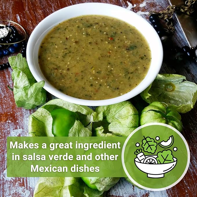 Sow Right Seeds - Toma Verde Tomatillo Seeds for Planting - Non-GMO Heirloom Packet with Instructions to Plant a Home Vegetable Garden - Mexican Husk Tomato - Ground Cherries Great for Salsa (3)