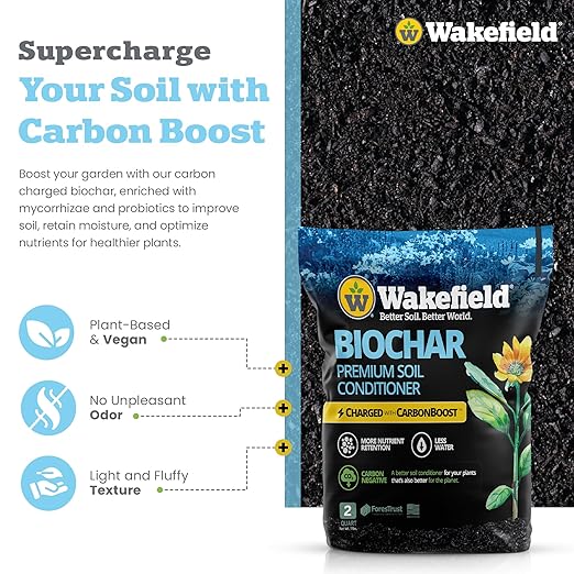 Wakefield Premium Indoor Potting Soil - Professional Biochar & Probiotics with CarbonBoost Technology - Ultimate Organic Potting Mix for Indoor & Outdoor Plants, Succulents & House Plants - 2Quarts