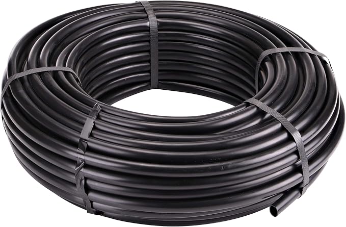 Raindrip 052020P 1/2-Inch Drip Irrigation Supply Tubing, 200-Foot, for Irrigation Drippers, Drip Emitters, and Drip Systems, Green Polyethylene