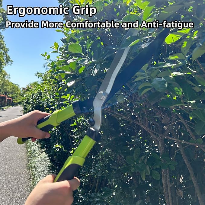 Loppers Hedge Clippers Garden Shears, 3PCS Yard Tools Combo Set Tree, Shrub & Bush Care Kit for Lawn Garden, Branch Cutter with Compound Action Tree Trimmer & Trimming Borders (19 Inch)