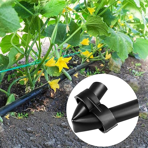 JAYEE 20 Pack Drip Irrigation 1/2" Drip Tubing End Closure Stop End Cap Plugs Fitting Kit 17mm for Garden Greenhouse Patio and Lawn Agricultural Watering Applications