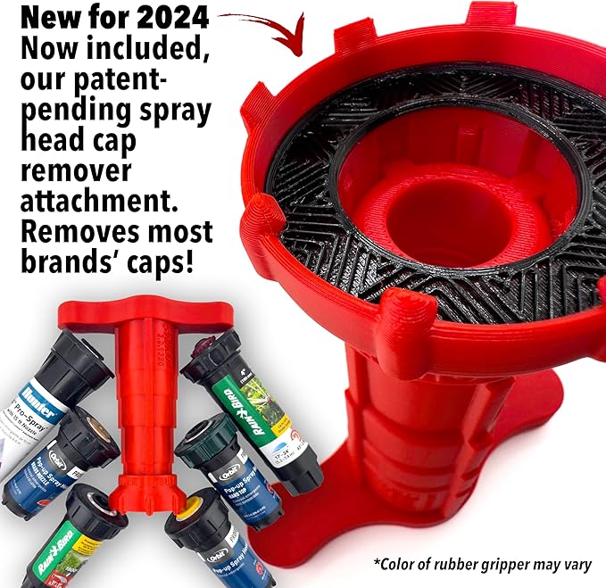 Sprinkler Head Removal Tool 4-in-1, Replace Your Sprinklers Without Digging in Under 2 Minutes, Most Brands Rainbird Toro Orbit Hunter K-Rain, 2024 Upgrade 40% Stronger New Tool, Sprinkler Shirt