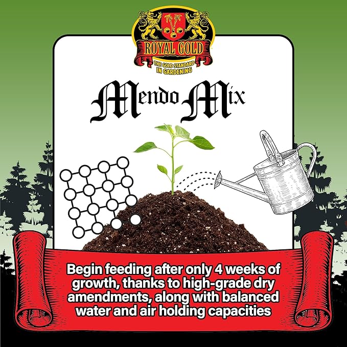Royal Gold Mendo Mix Soil Amendment, 1.5 Cubic Foot - for Strong Root Development and Aggressive Growth, Ideal for Outdoor Gardening in Hot and Dry Climates