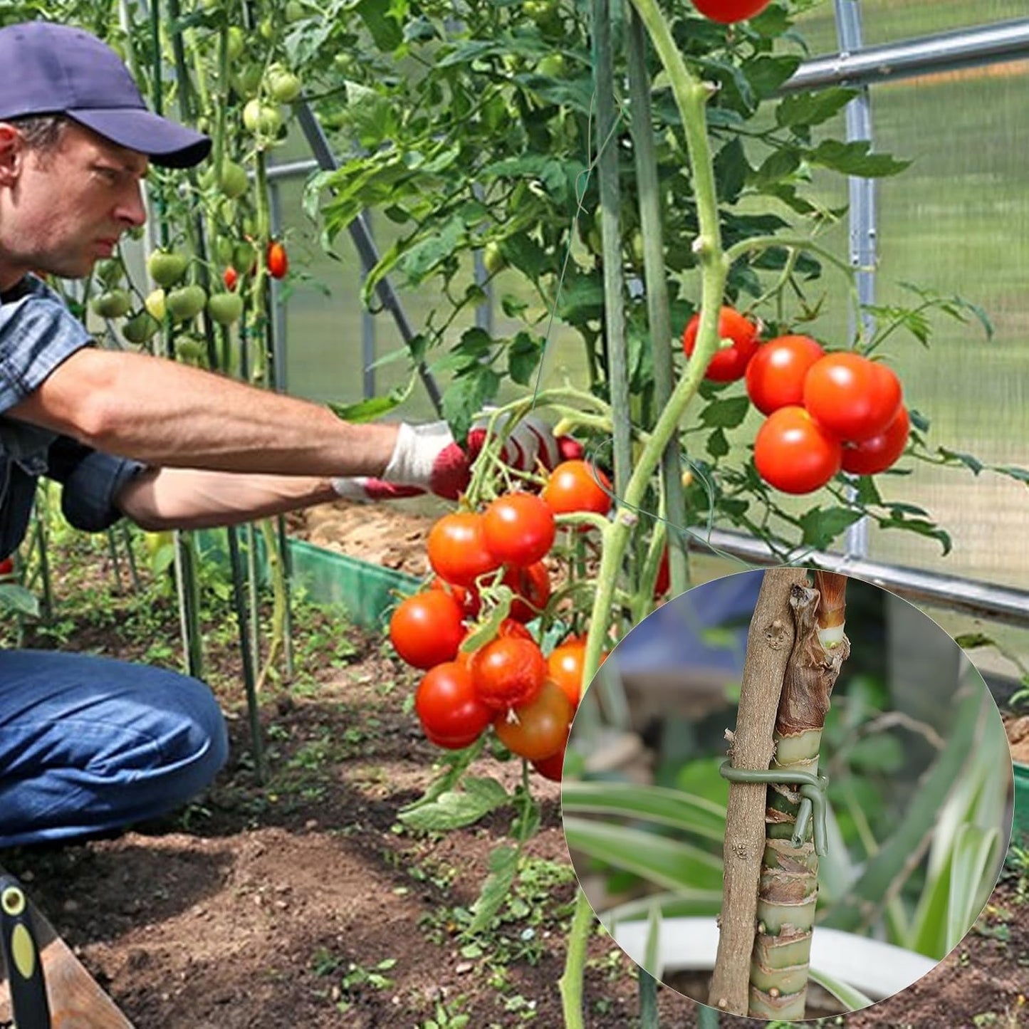 101 Feet Soft Plant Ties Dark Green Plant Twist Ties, Plant Ties for Support. Gardening Supplies for Plants Office Home Organization 3mm Diameter