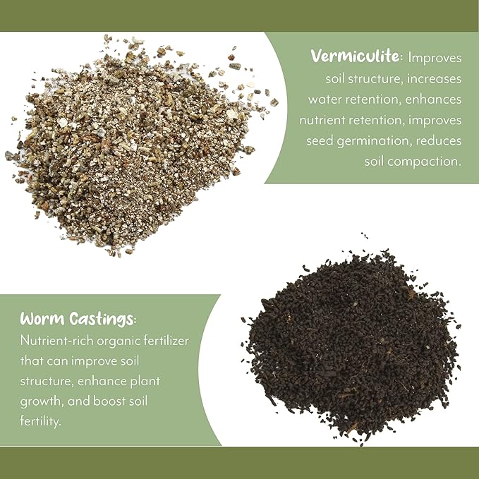 Hanging Planter Potting Soil Mix (4 Quarts), Lightweight Potting Mix Optimized for Indoor/Outdoor Hanging Pots/Baskets