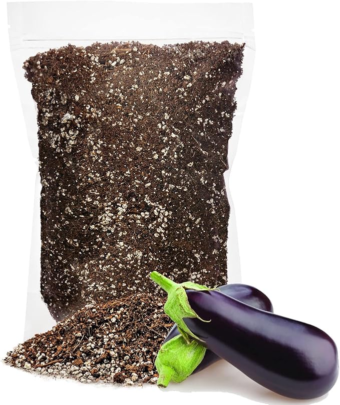 Premium Organic Potting Soil for Eggplants - (3 Quart Bag)