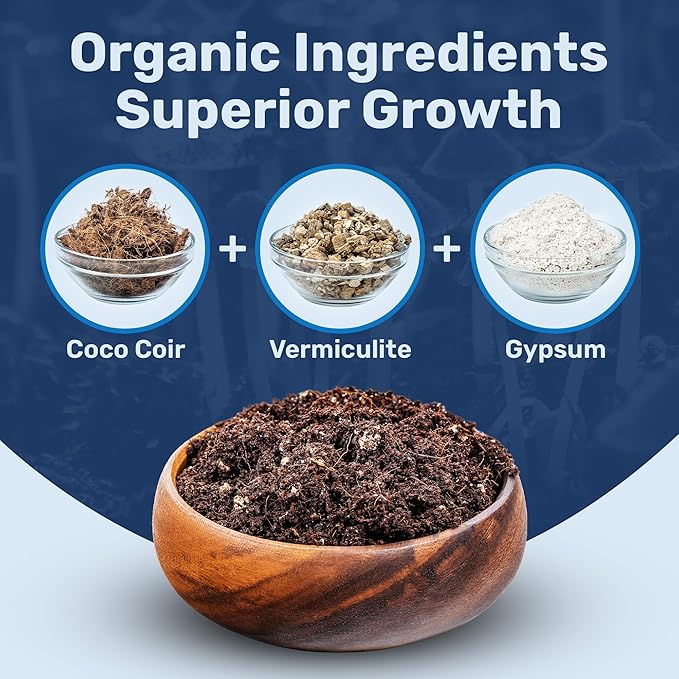 Surfin' Spores Premium Plant-Based Mushroom Substrate - 5 lbs Expert Mycologist Blend of Coco Coir, Vermiculite & Gypsum, Pasteurized & Odor-Free, Long Shelf-Life, Ideal for Monotub Cultivation