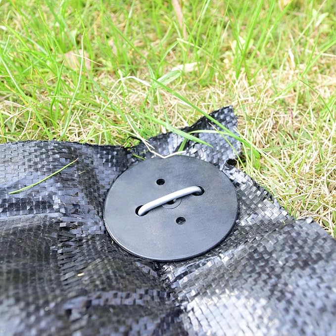 100 Pack Landscape Staples with Gasket, 6 Inch Artificial Turf Stakes Heavy Duty 11Gauge Sod Pins Galvanized Yard Stakes for Decorations, Weed Barrier Fabric, Irrigation Tubing