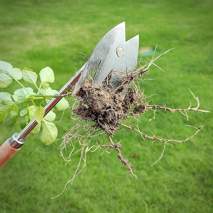Japanese Weed Puller Tool Gardening Hand Weeder Tools,Manual Hand Pulling Weeder for Vegetable Gardening Backyard Farm Planting & Weeding Removal Quick Work