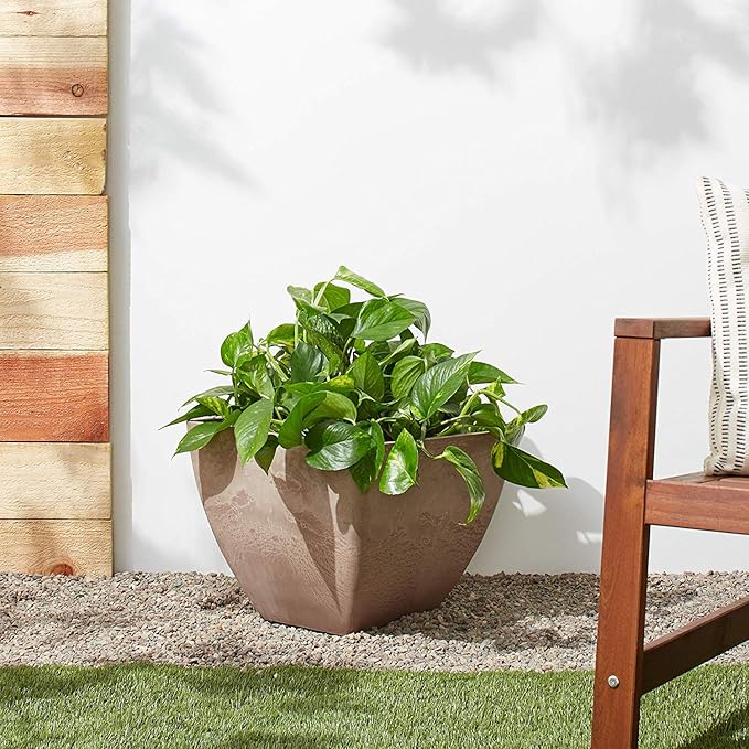 PSW Arcadia Garden Products FB40TP Simplicity Square, 16 x 16 x 13, Taupe