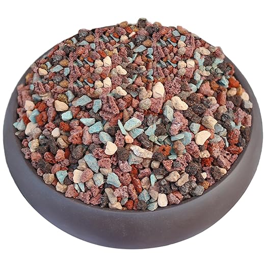 6.6 Pounds Mix Horticultural Lava Rocks, 5-8 mm Lava Rocks for Plants, Bonsai Rocks Horticultural Grit Soil Cover Gravel for Succulents and Hydroponics, Fairy Gardening, Top Dressing, Plant Drainage