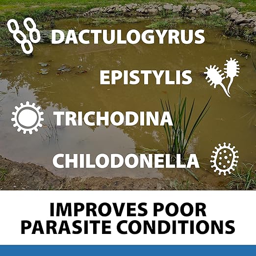 CrystalClear ParaSalt Outdoor Pond & Water Garden Rock Salt Crystals, Anti Fish Parasite, Beneficial Stress Reducing & Slime Coat Treatment, Natural Aquatic Additive, Koi, Plants & Pet Safe, 20 lbs