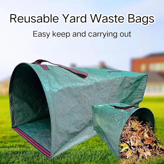 Leaf Bag Holder,Garden Bags for Debris,Collapsible Yard Waste Bag, Lawn and Leaf Bags,Reusable Yard Garden Bags for Leaves Lawn Trash,Camping Yard Recycling Bags for Parties,Laundry,Camping