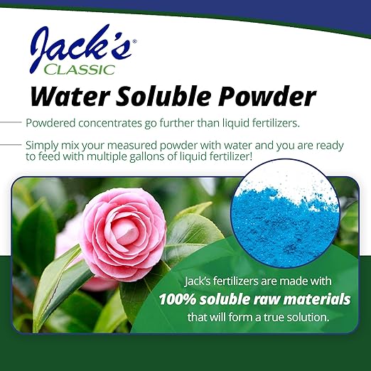 Jack's Classic 17-6-6 Acid Special Water-Soluble Fertilizer with Micronutrients to Promote Vegetative Growth and Blooms in Acid Loving Plants, 4lbs